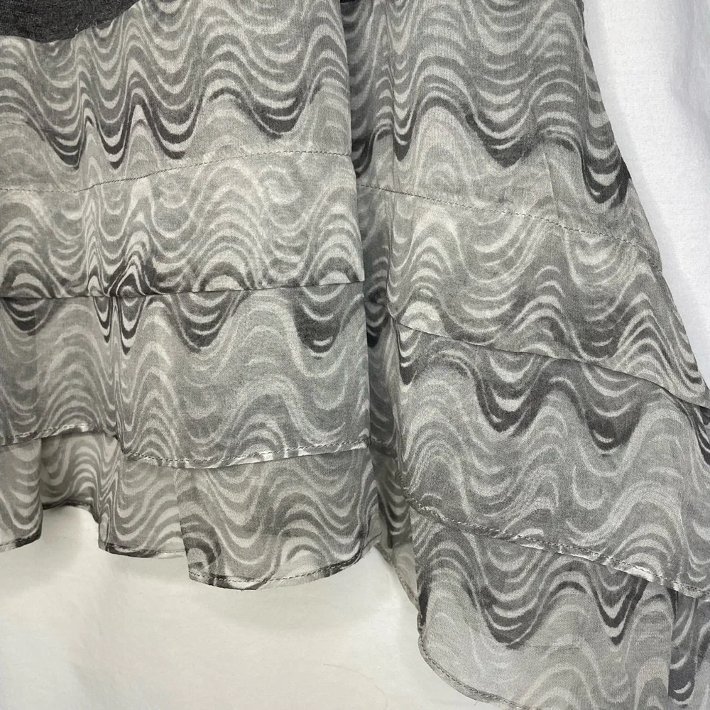 Elizabeth & James Gray Slip Dress w/ Ruffle Accent - Picture 3 of 5